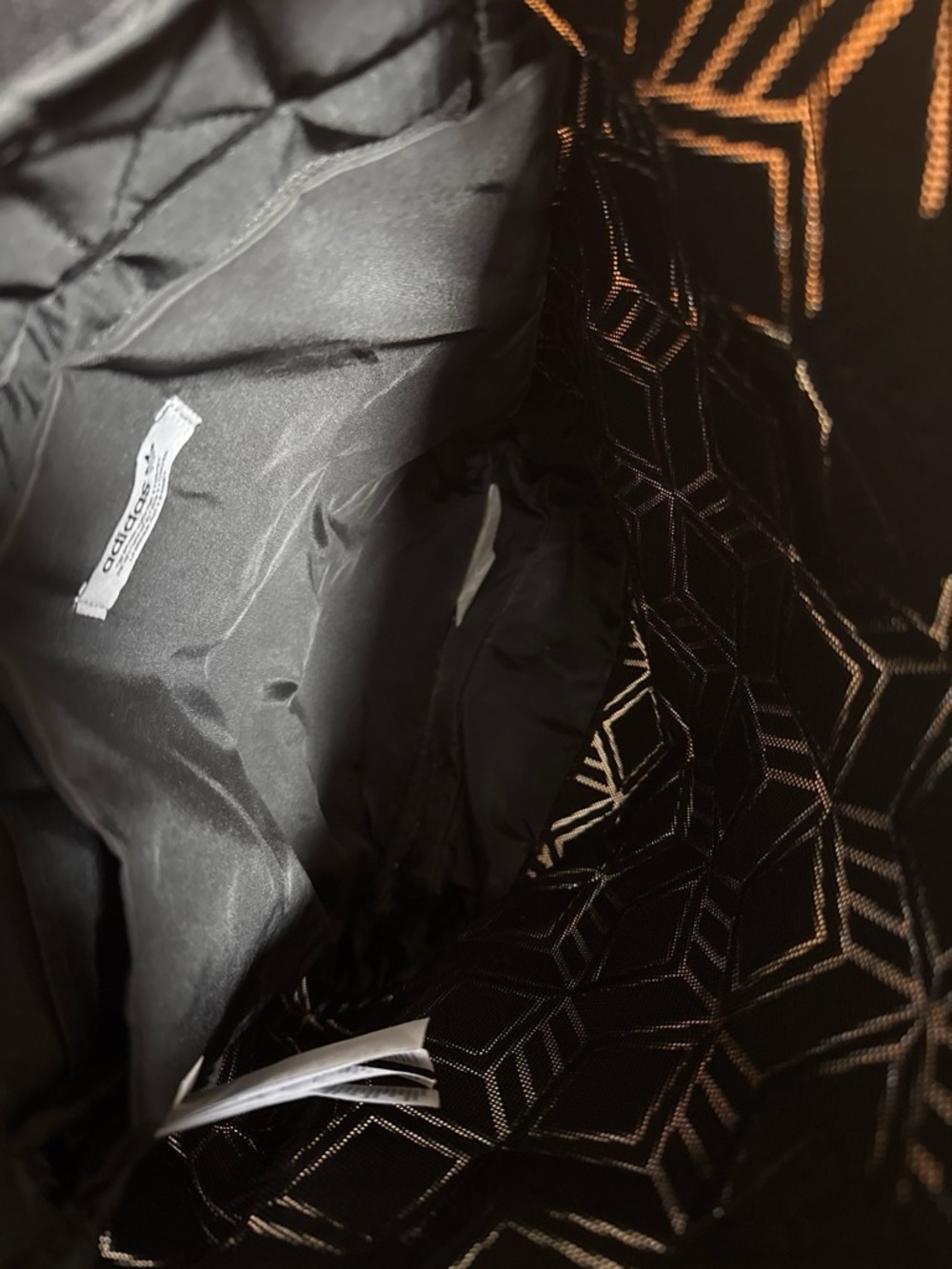 Adidas Black Geometric Pattern-Backpack - Picture 4 of 6
